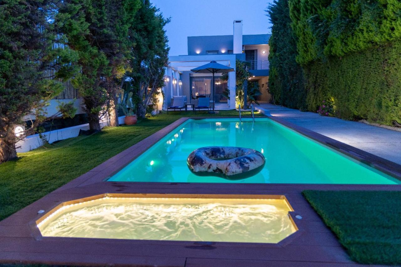 Luxury Villa Hestia Grey With Private Pool Rethymno  Exterior photo